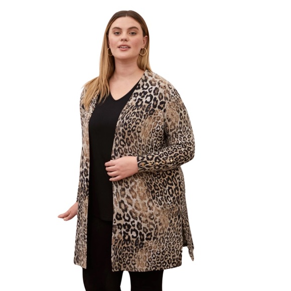 BNWT Leopard Print Open Front multiple sizes available. - Picture 8 of 15